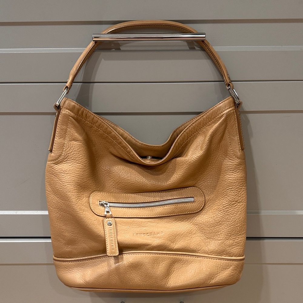 Longchamp Leather Hobo Bag with Dust Bag